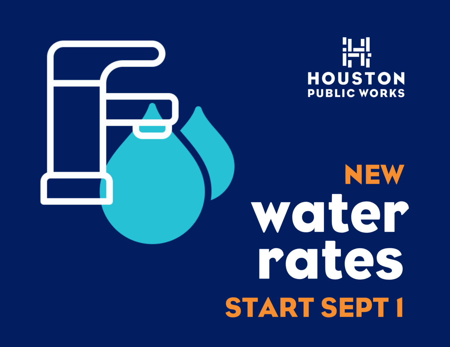 Houston Public Works Launches Website Ahead of Water Rates Increase